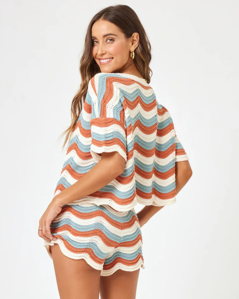Striped Cotton Knit Sweater