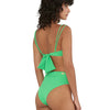 Green High Waist Ribbed Bottom