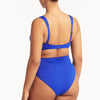 Cobalt Ruched Side High Waist Bottom