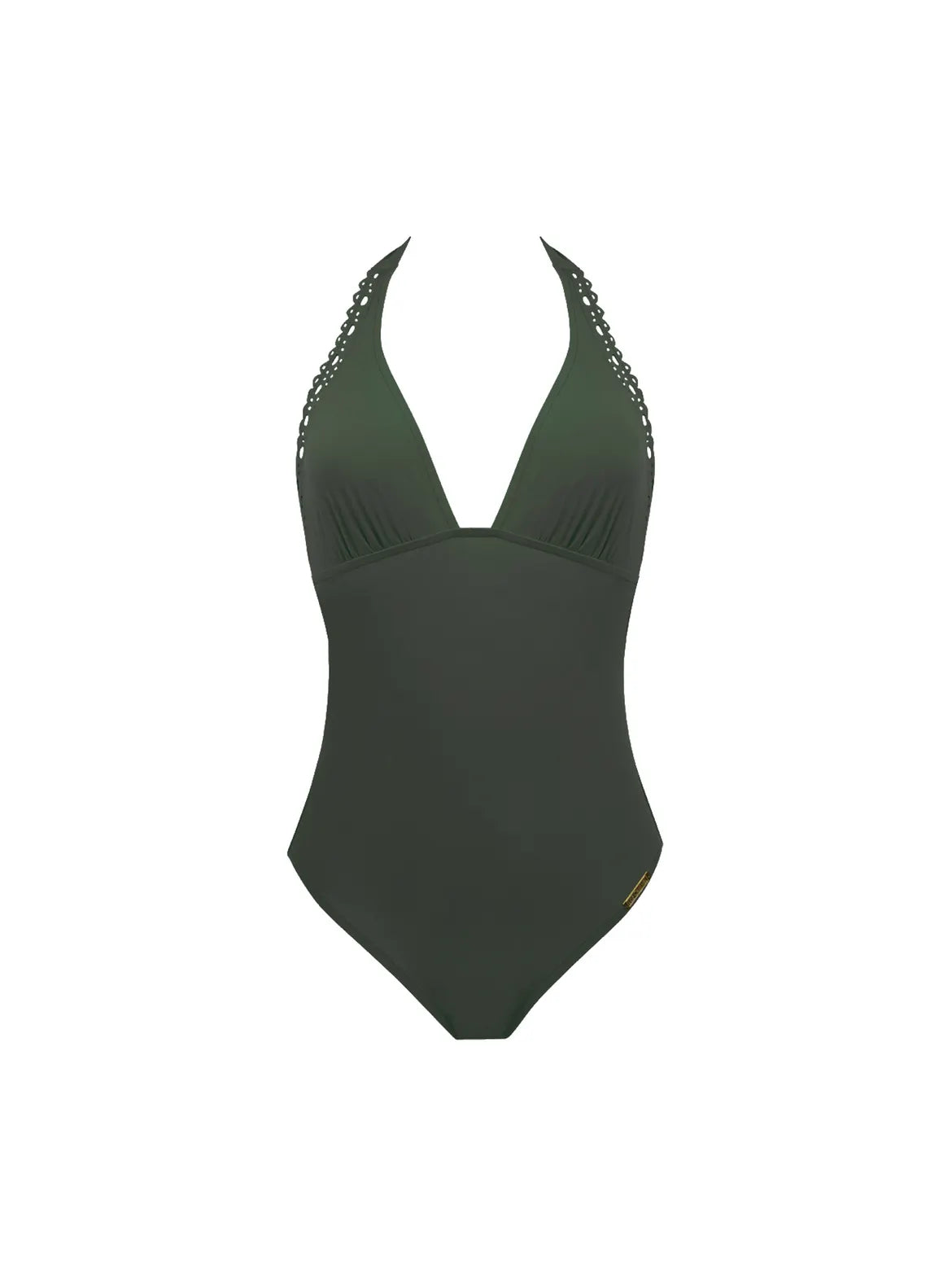 Dark Green Low Back One Piece