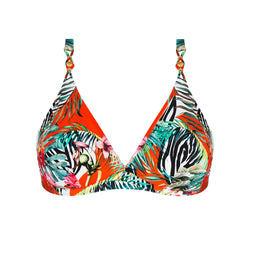 Fixed triangle top with underwire and a clasp back