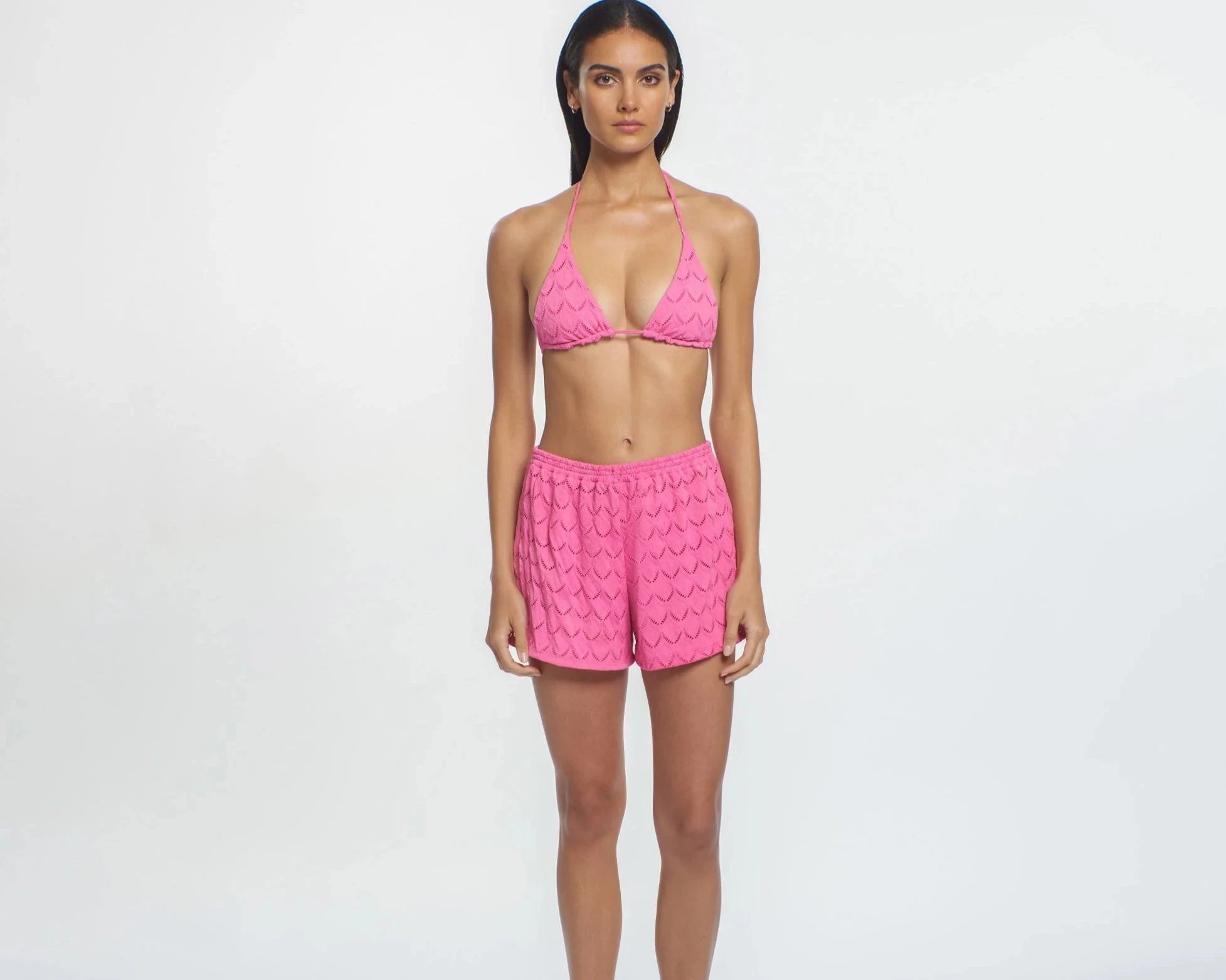 Pink Textured Short 