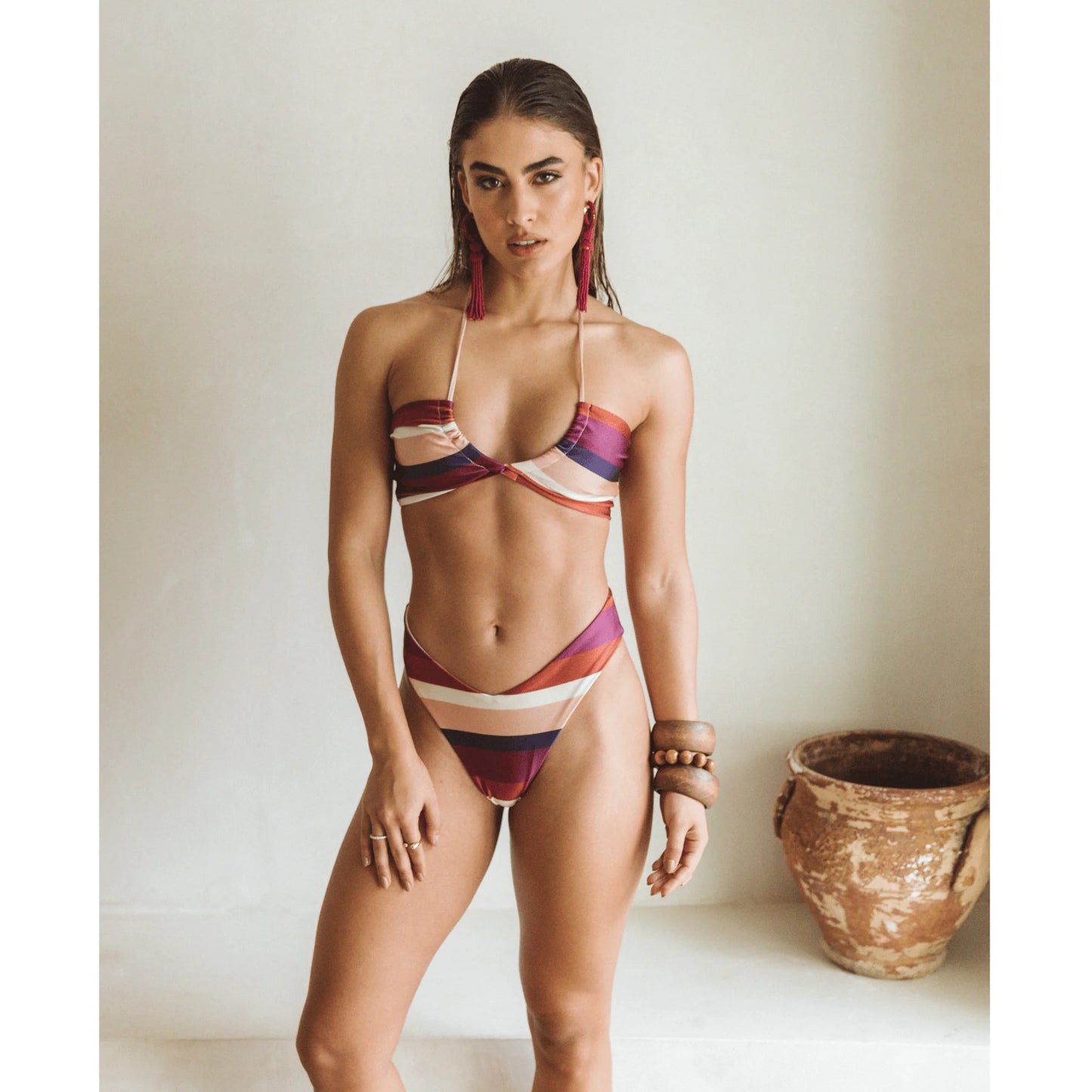 Multicolor Halter Bikini Top – Xandra Swimwear