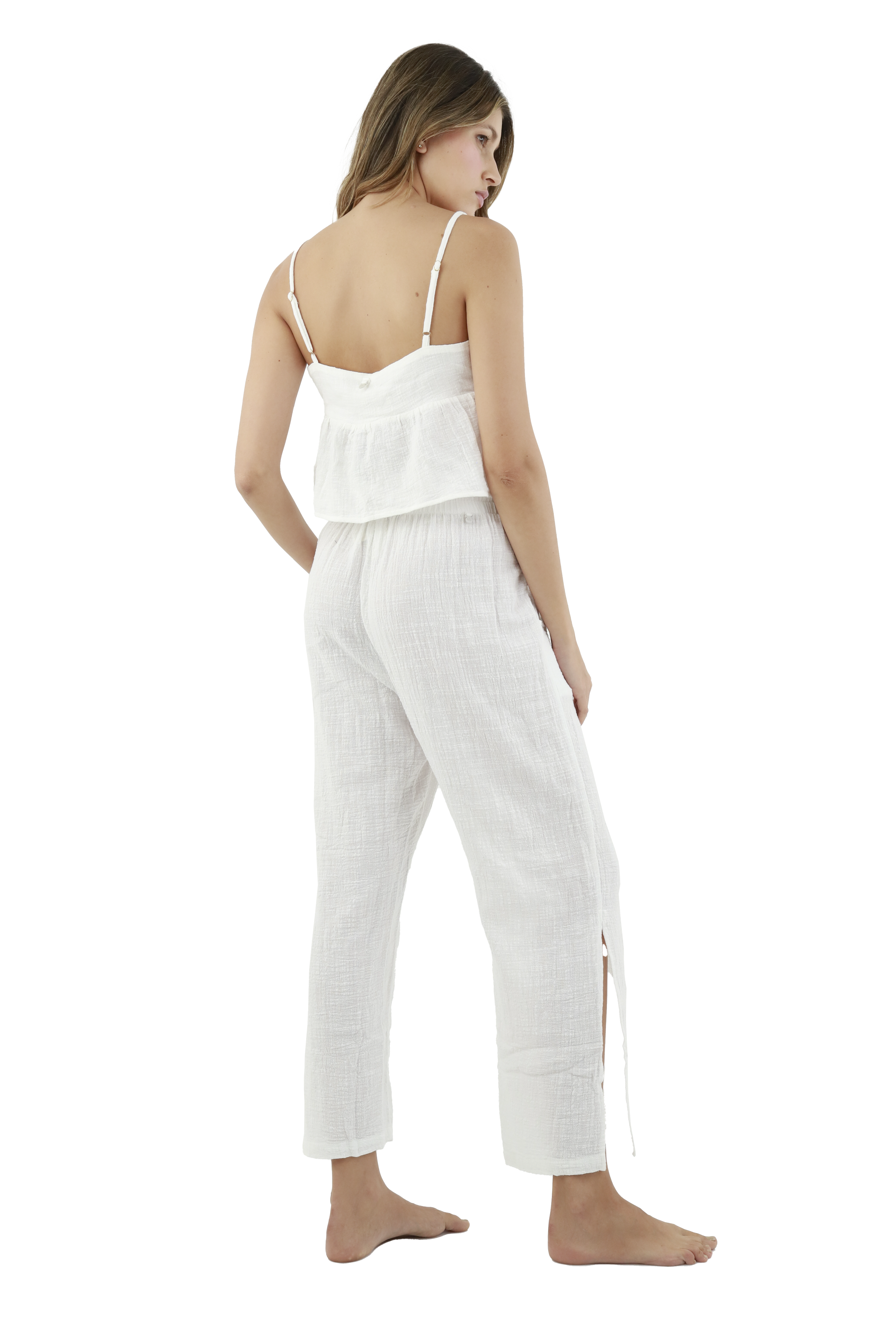 White Cotton Pants