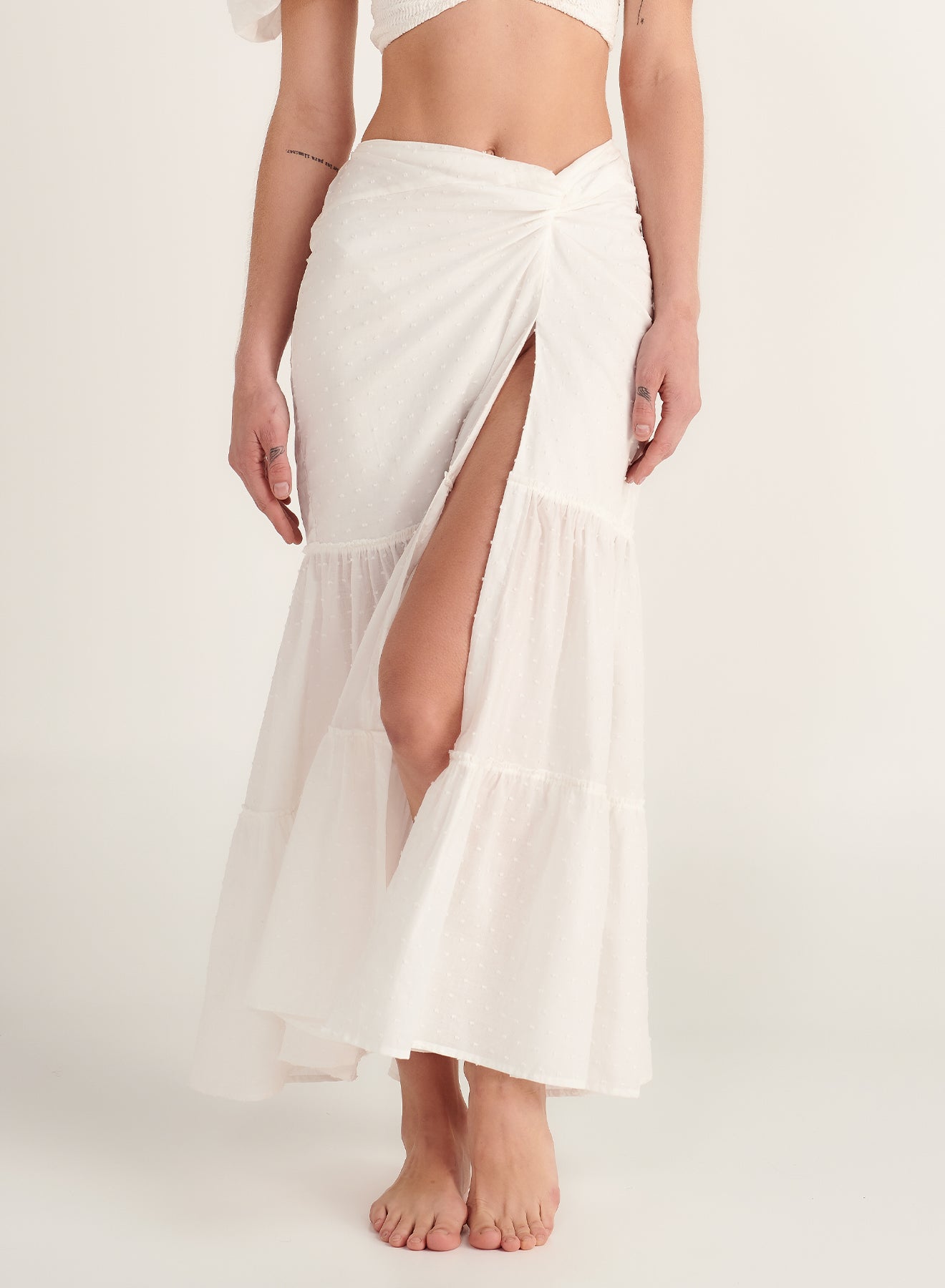 Valentina Skirt - White Lotus