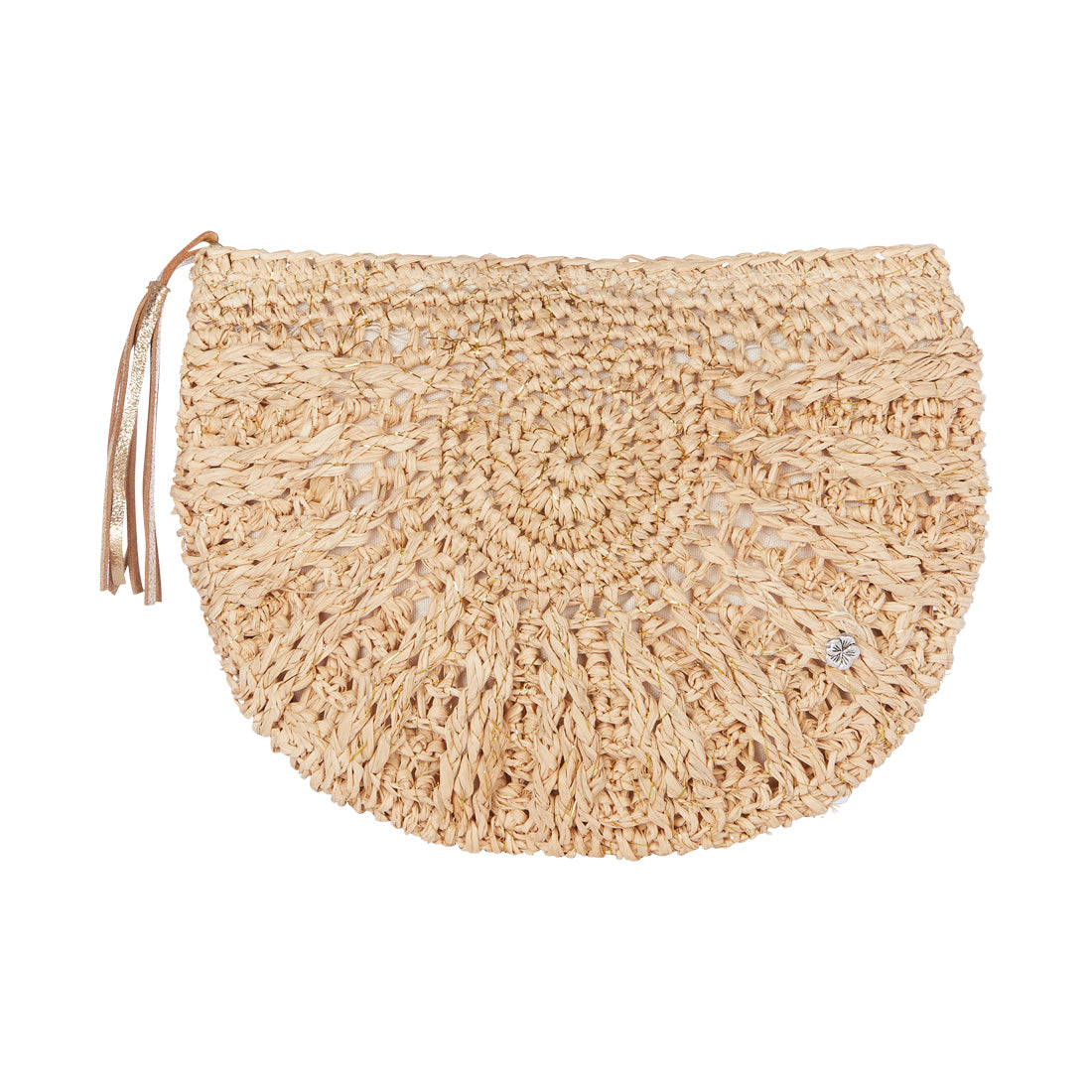 Gold Thread Crochet Clutch