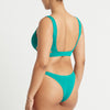 Shimmery Turquoise Textured Bikini Bottom