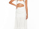 Ivory Tiered Skirt