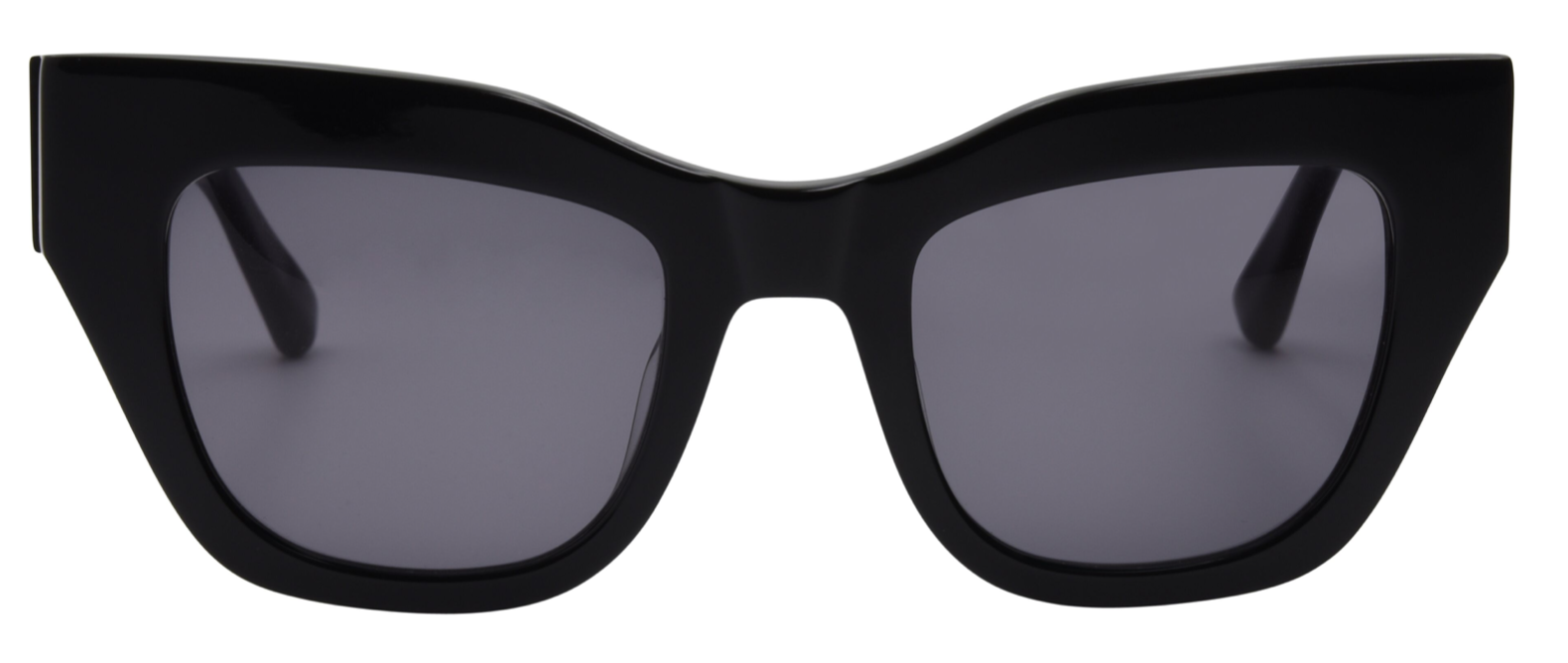 Black soft square glasses