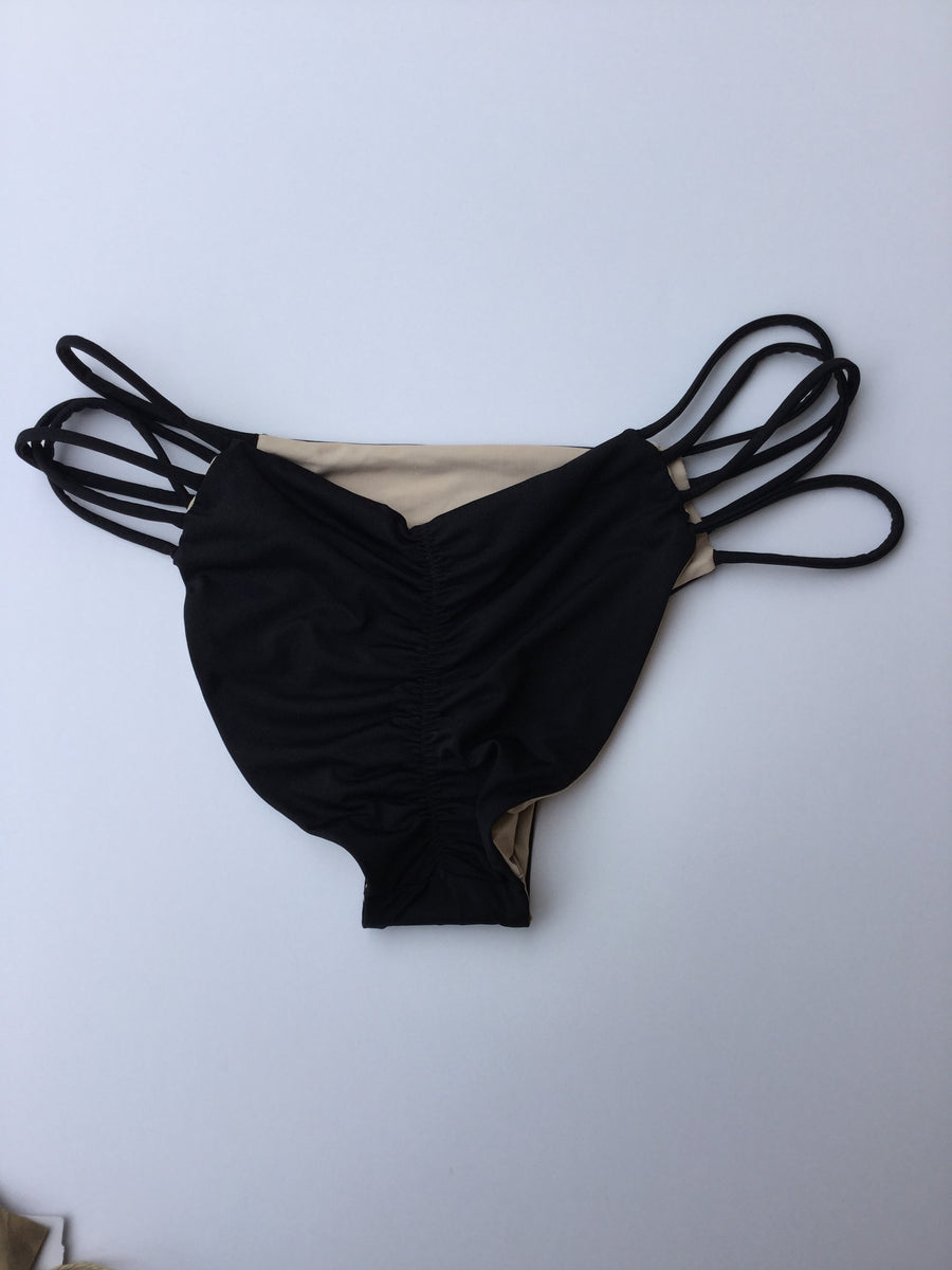 Strappy ruched bottoms – Xandra Swimwear