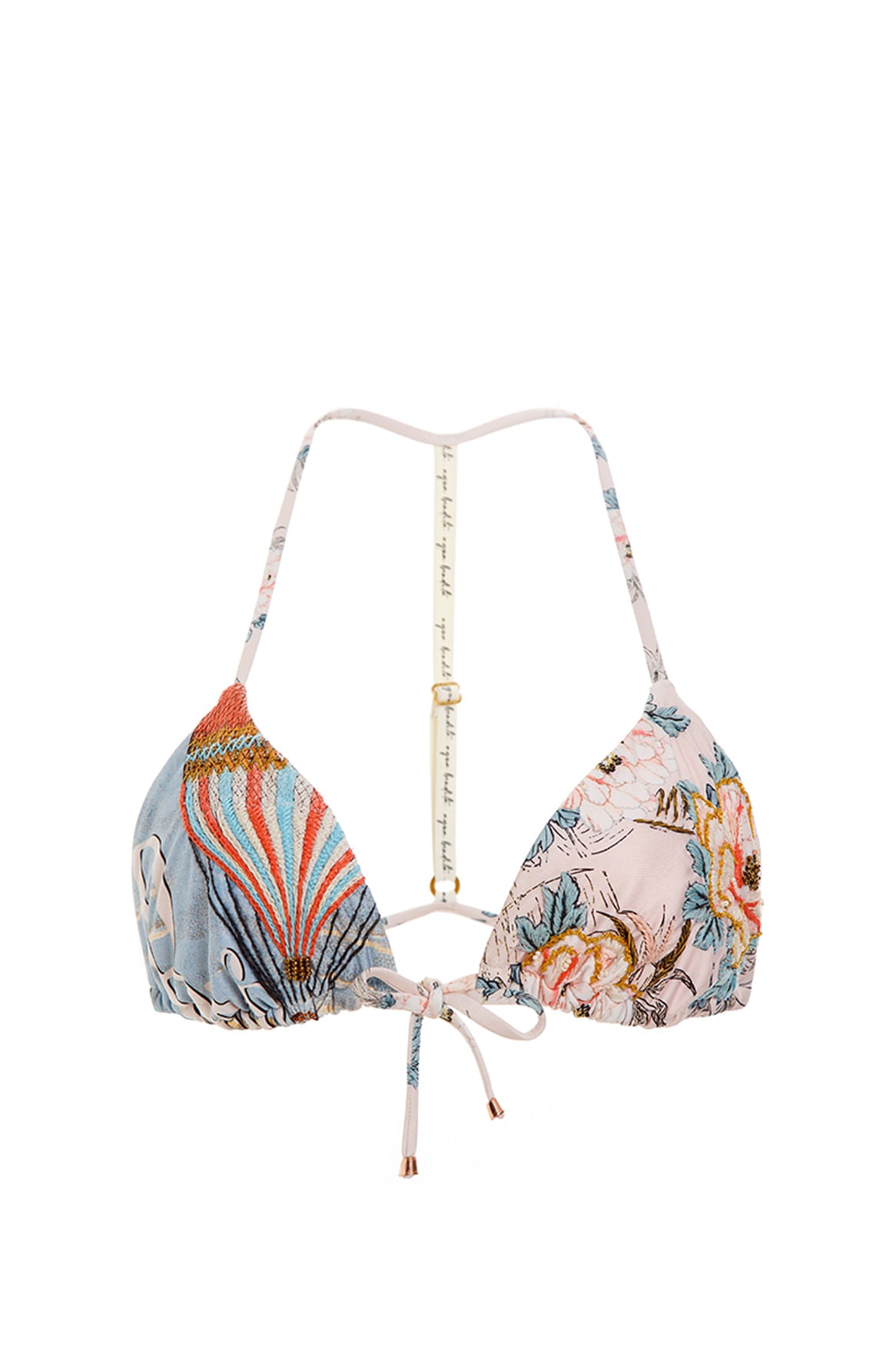 Printed Triangle Bikini Top