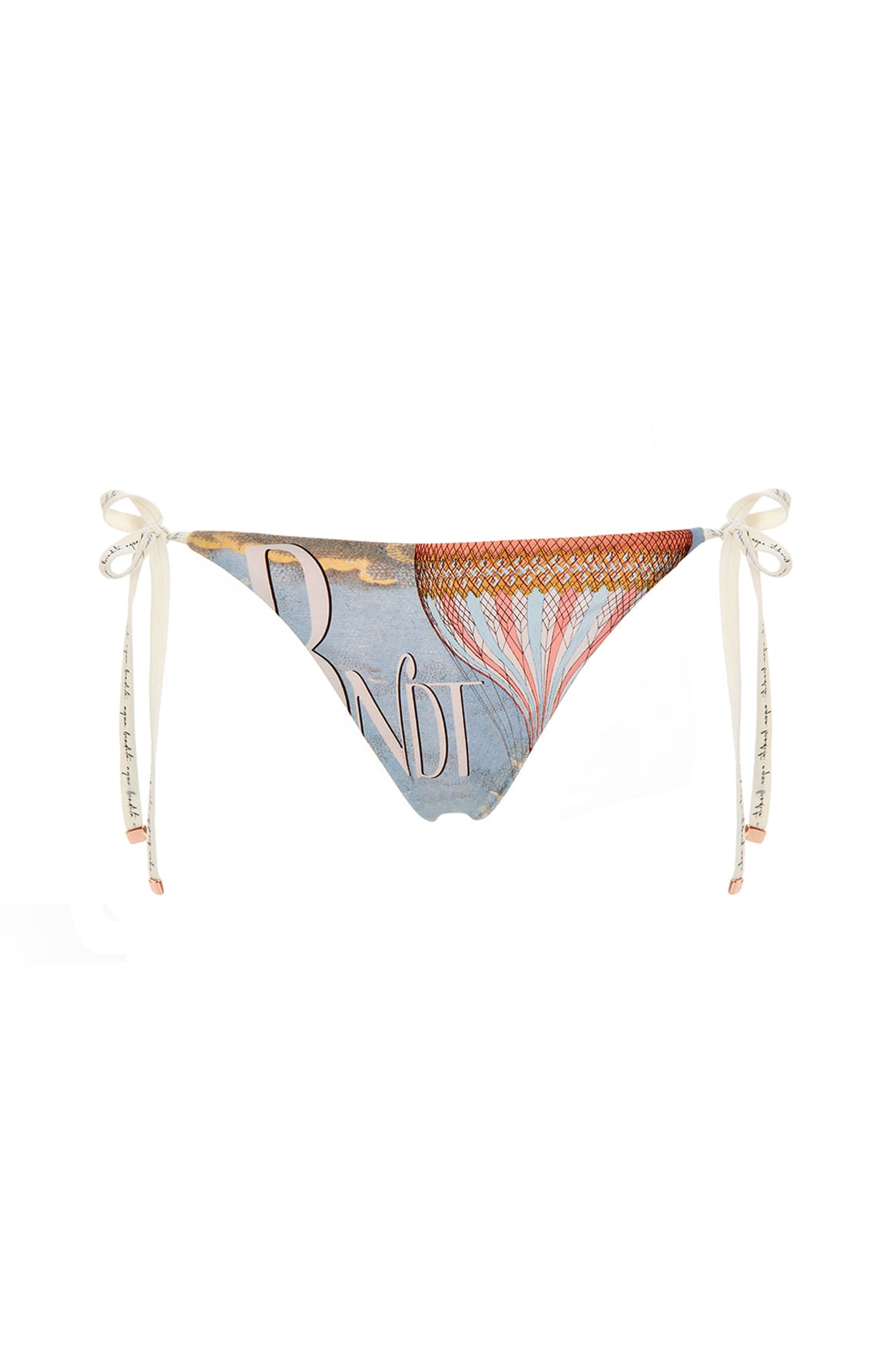 Printed Tie Side Bikini Bottom