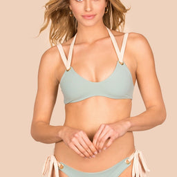 Green reversible strappy top