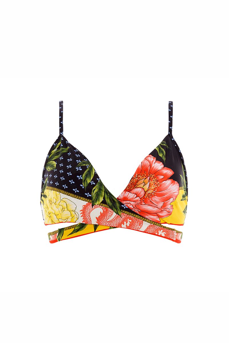 Cross Front Agua Bendita Bikini Top