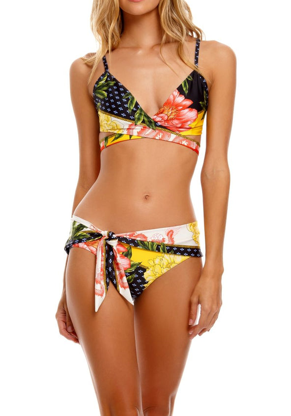 Cross Front Agua Bendita Bikini Top