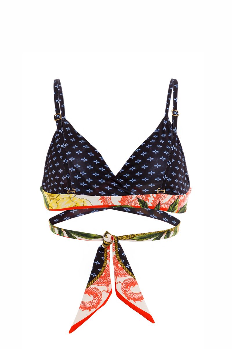 Cross Front Agua Bendita Bikini Top