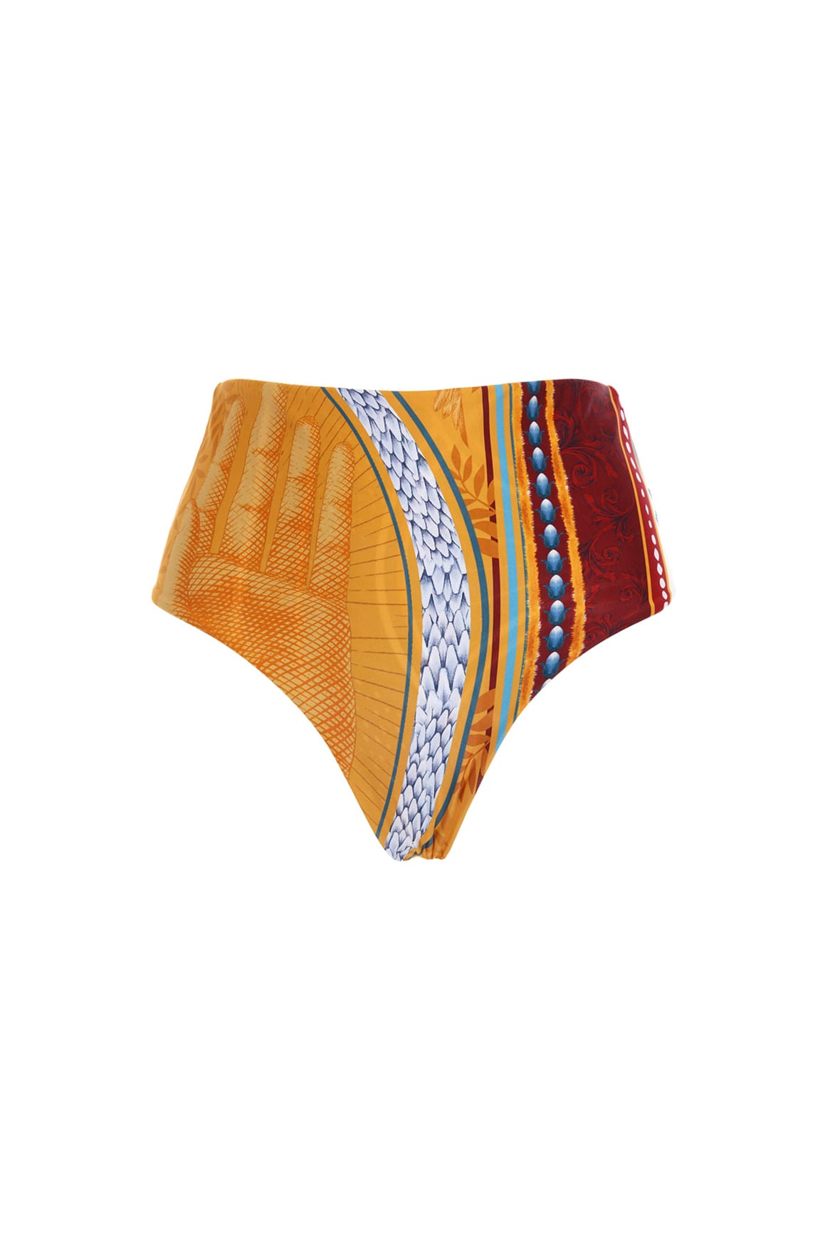 Reversible Colorful Printed Bikini Bottom