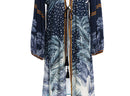 Dark Blue Printed Kimono