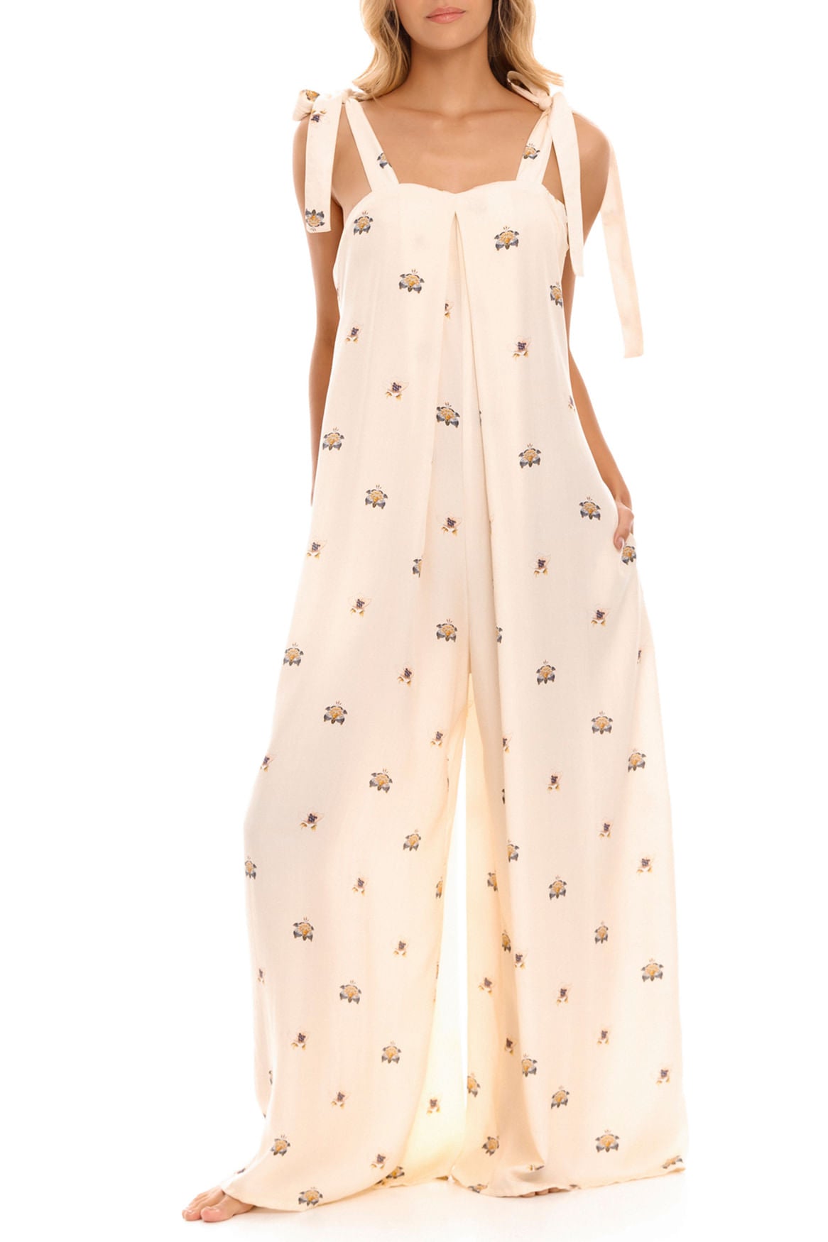 Printed Wide Leg Jumpsuit