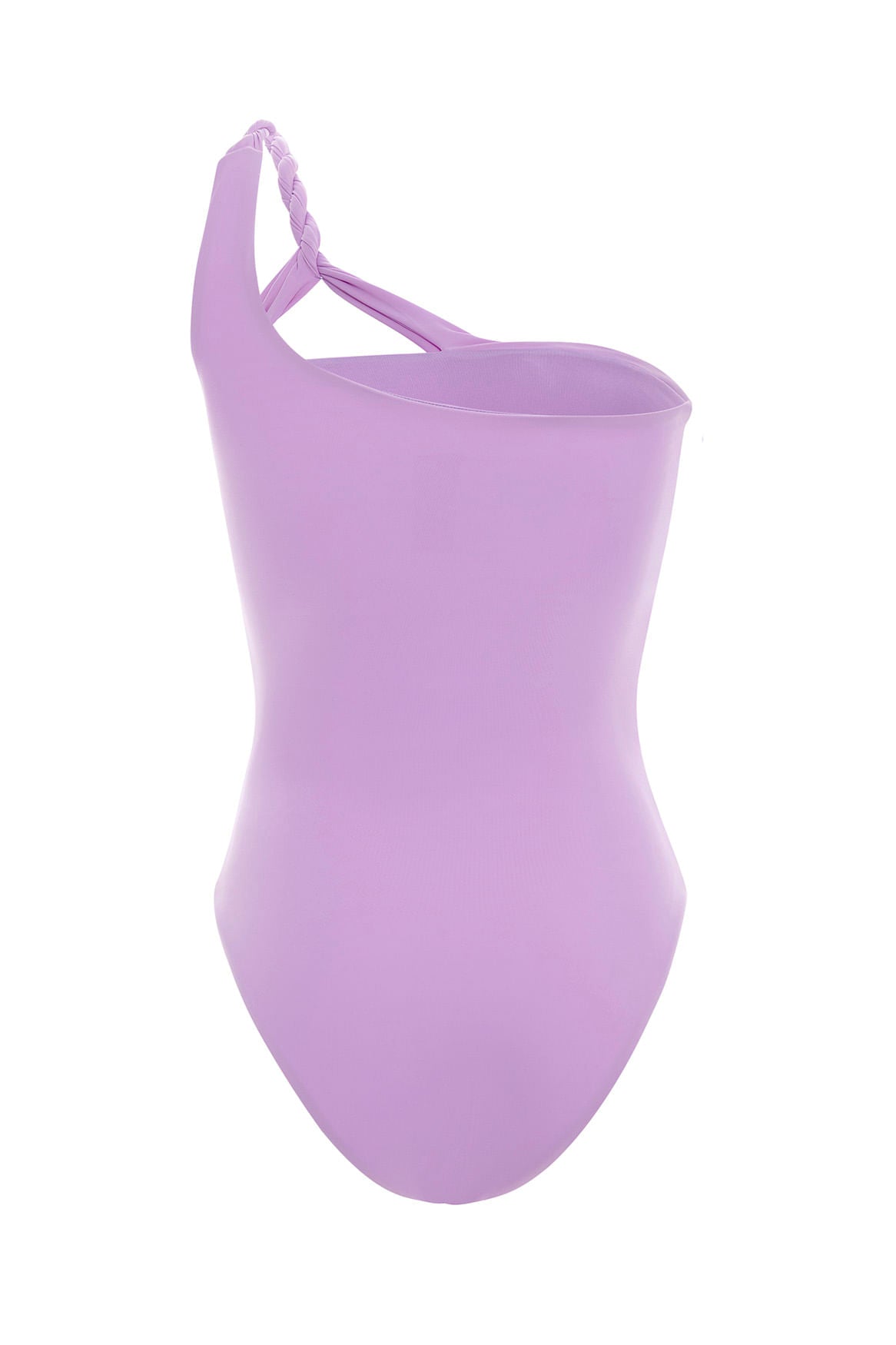 Light Purple Cutout One Shoulder One Piece