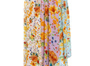 Bright Flower Print Skirt