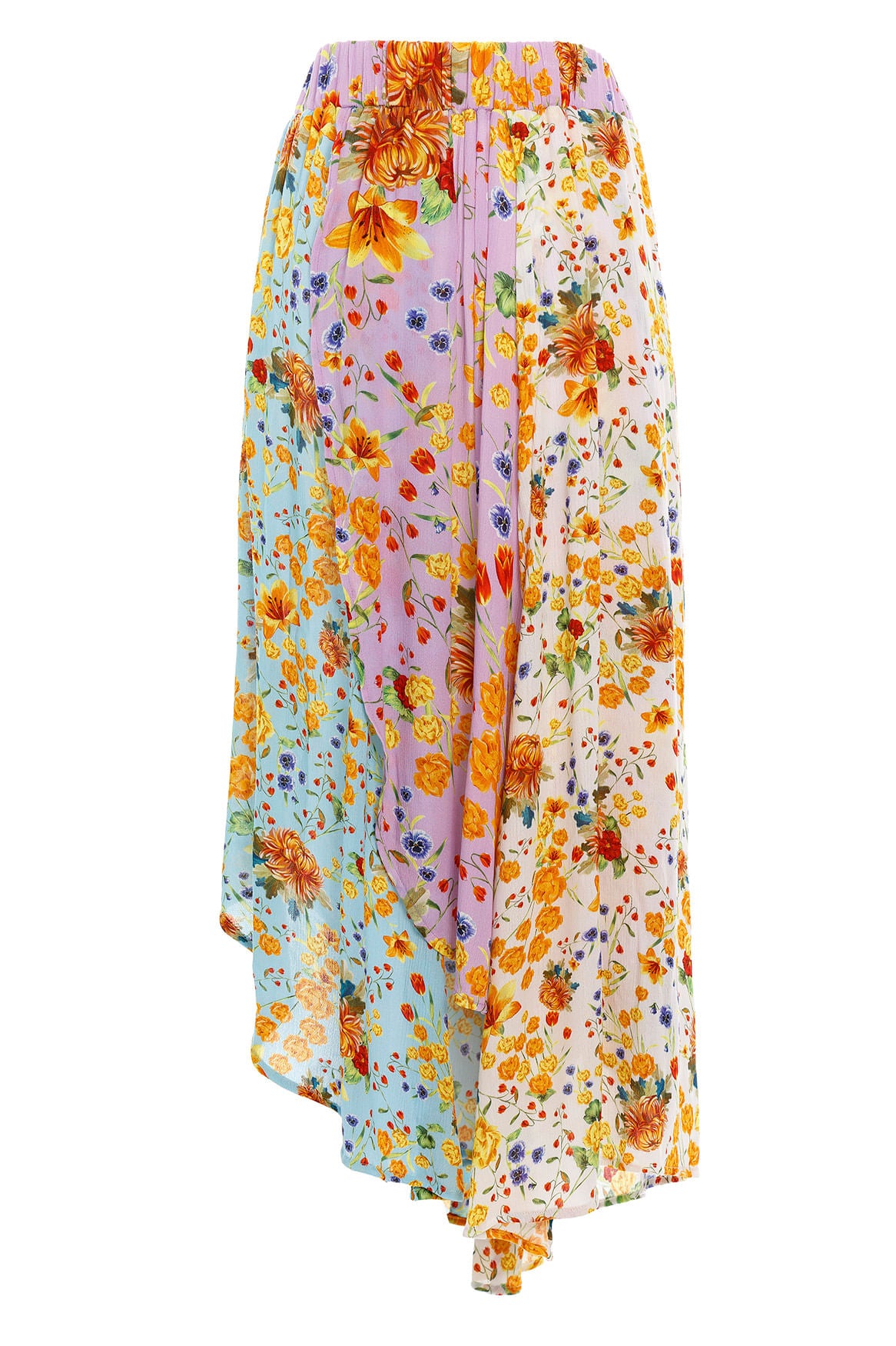Bright Flower Print Skirt