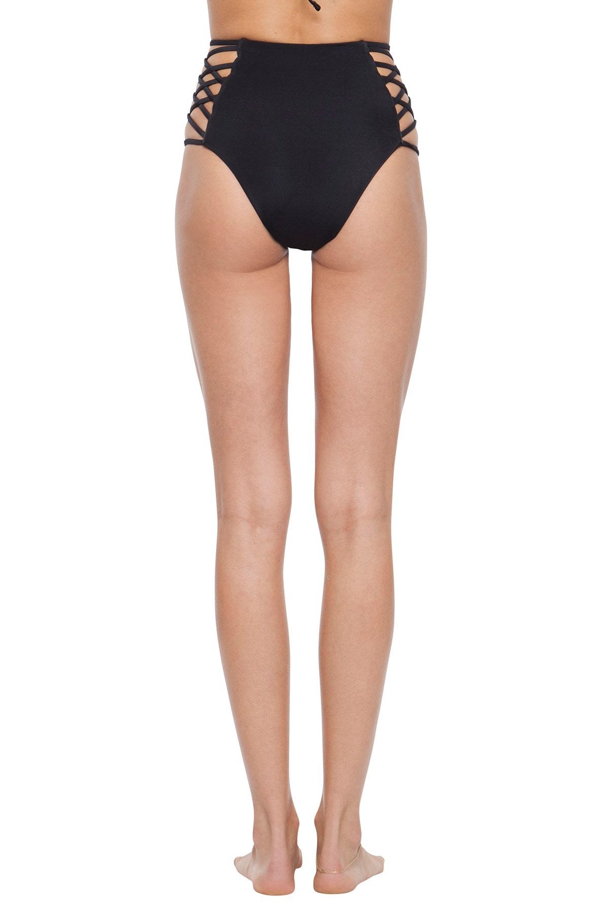 Black high waisted cut out bottoms