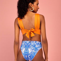 Orange reversible high waisted bottoms