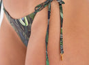 Tie Side Jungle Print Bikini Bottom