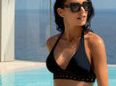 Black Triangle Halter Top