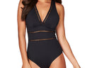 full coverage black one piece