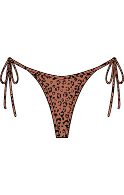 Mesh leopard tie side bottom