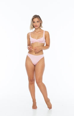 Pink Underwire Bikini Top