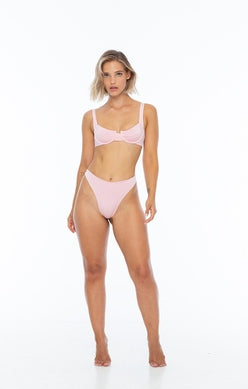 Pink Underwire Bikini Top