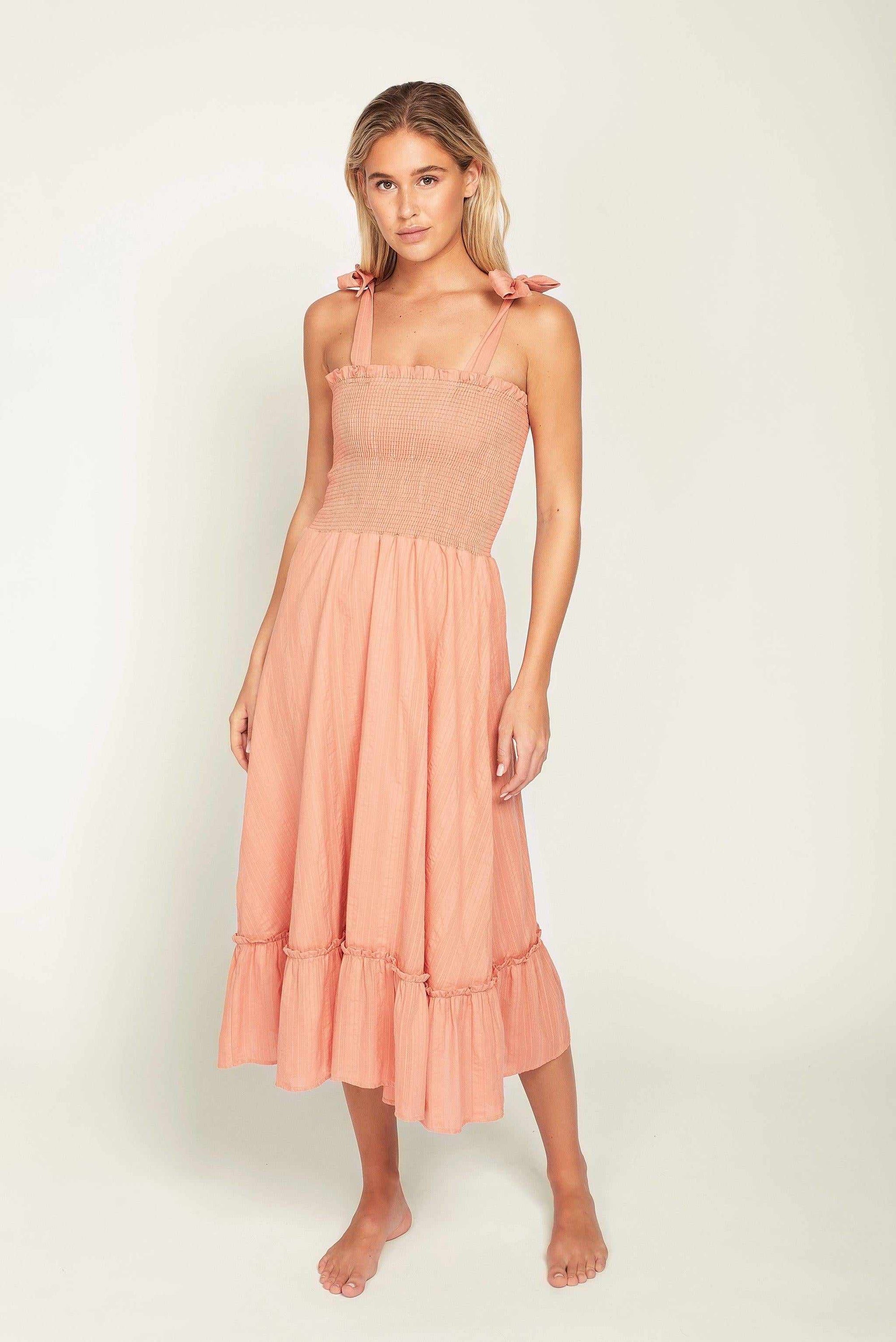 Coral Summer Dress