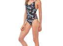 Black printed one piece