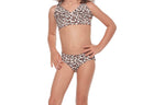 Kids cheetah print bikini set