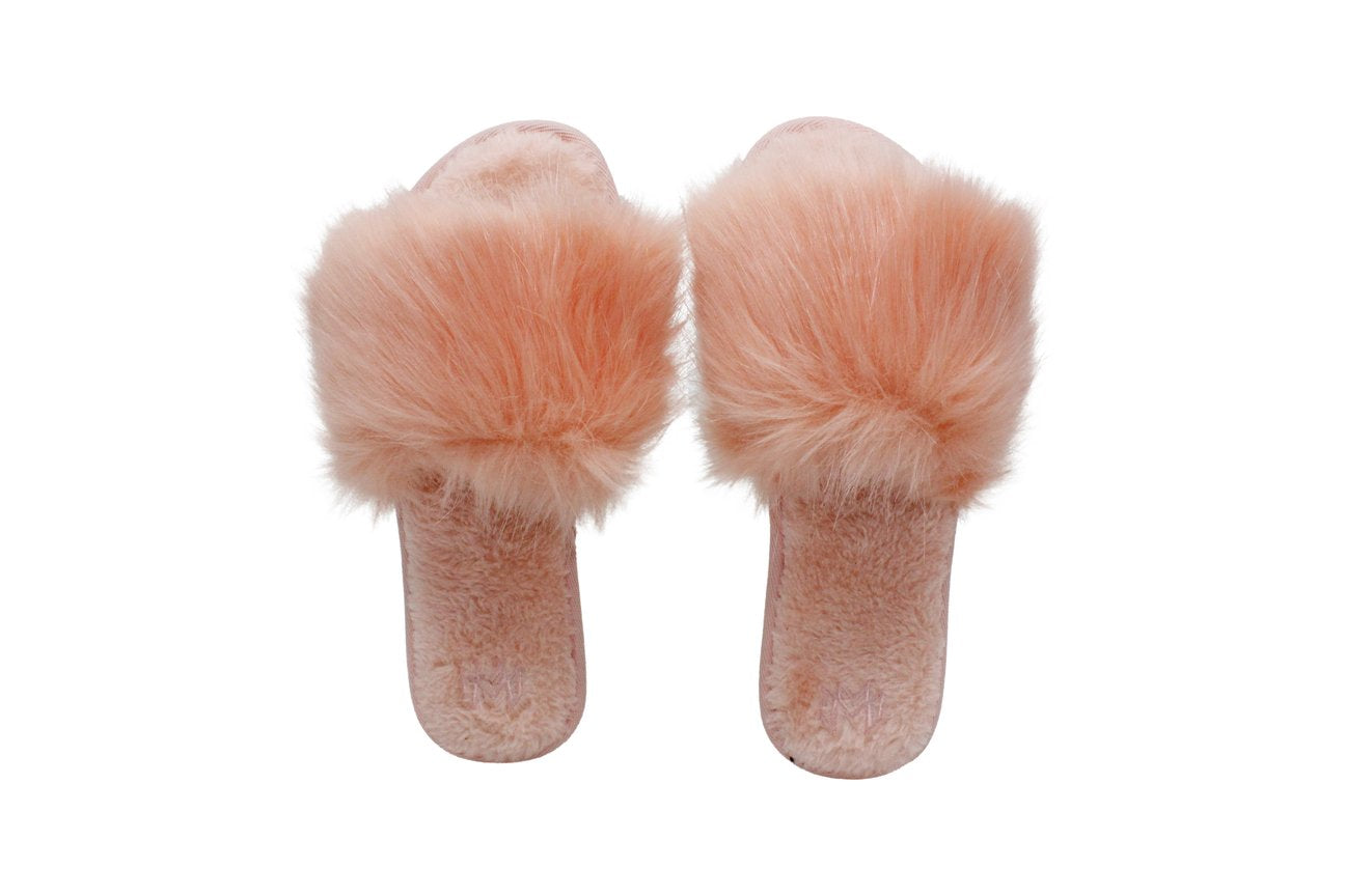 Pink Fur Slippers