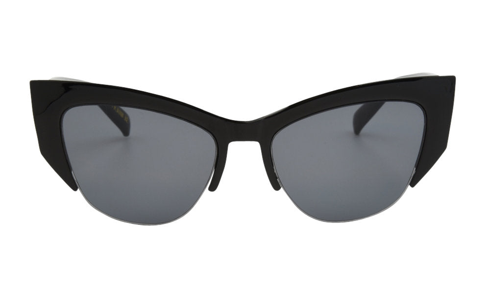 Black thick cat eye glasses