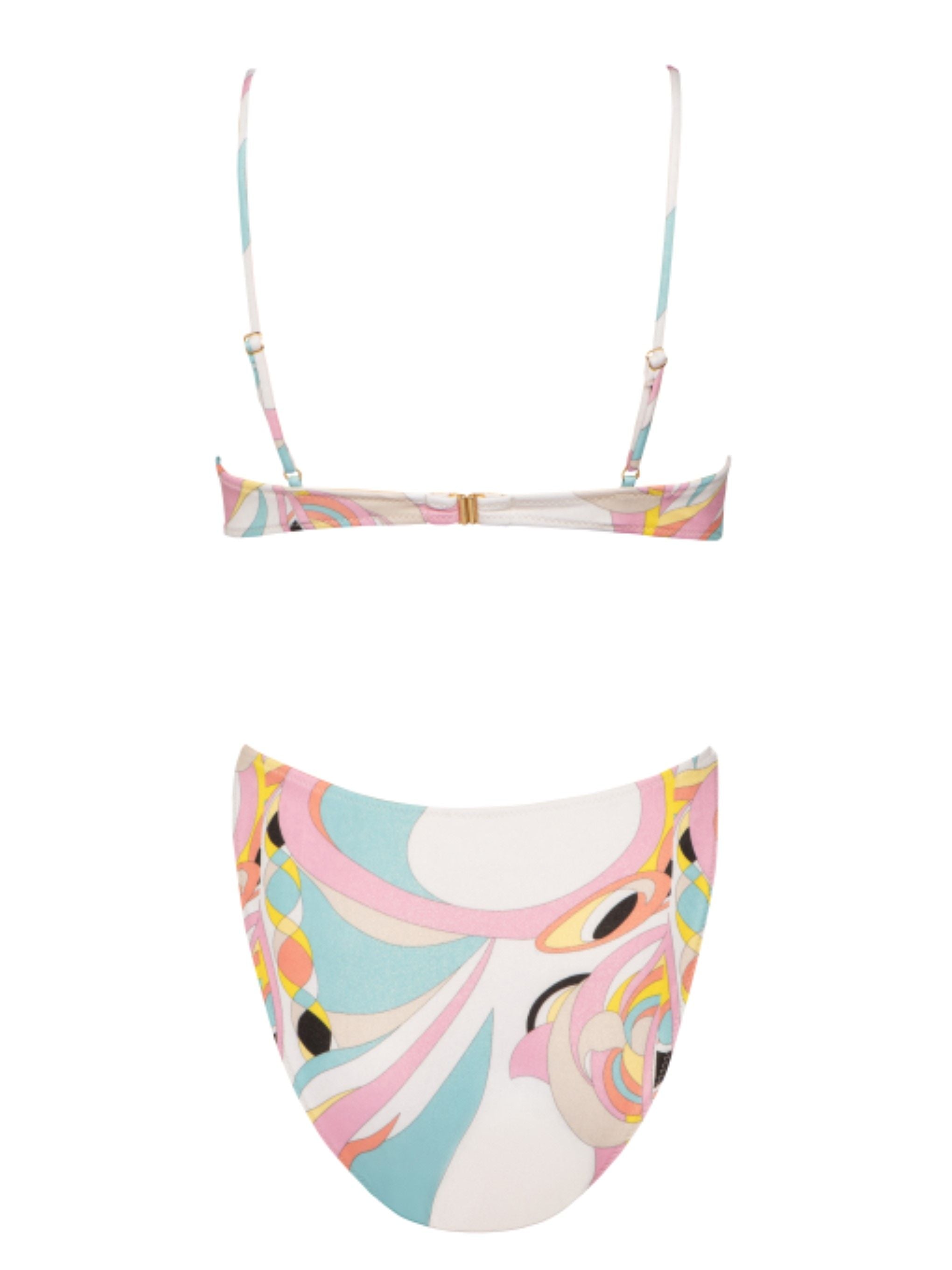 Pink Printed Spaghetti Strap One Piece