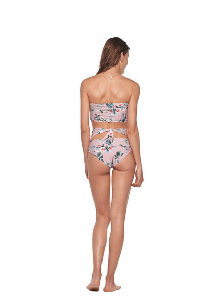 Pink floral high waisted bottoms