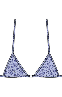 Blue mesh leopard fixed triangle