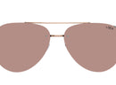 Pink reflective aviator glasses