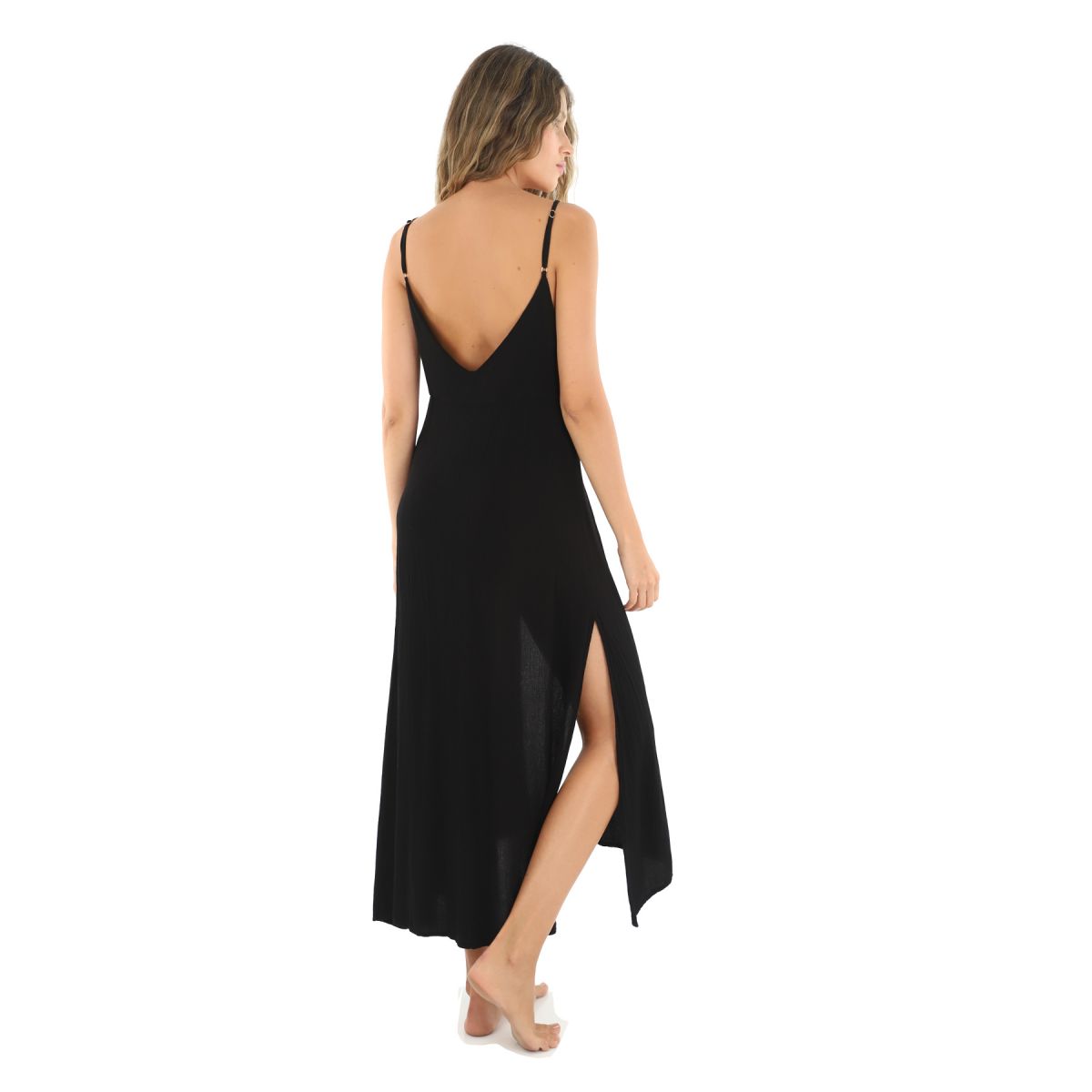 Open Black Coverup Dress