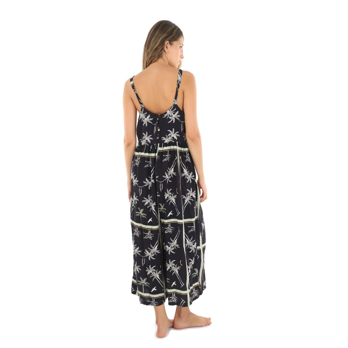 Palm Tree Print Jumpsuit