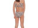 Kids cheetah print bikini set