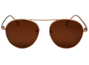 Brown round glasses
