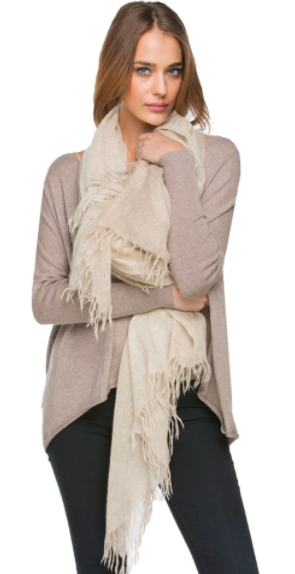  Oatmeal Cashmere Scarf