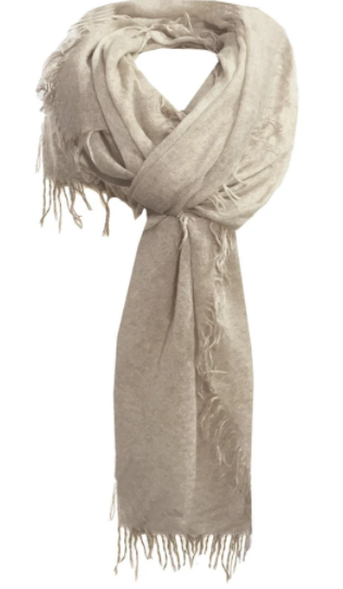  Oatmeal Cashmere Scarf