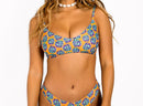 Artichoke Print Bikini Top